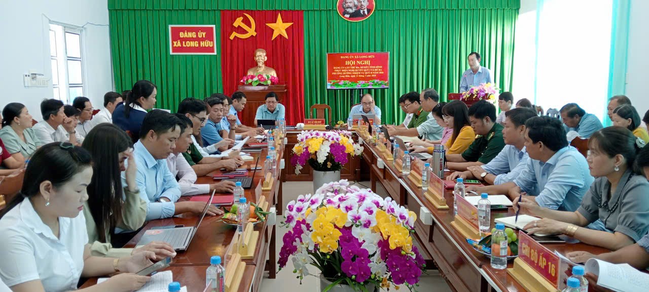 Đảng ủy xã Long Hữu tổ chức hội nghị sơ kết quý I/2026