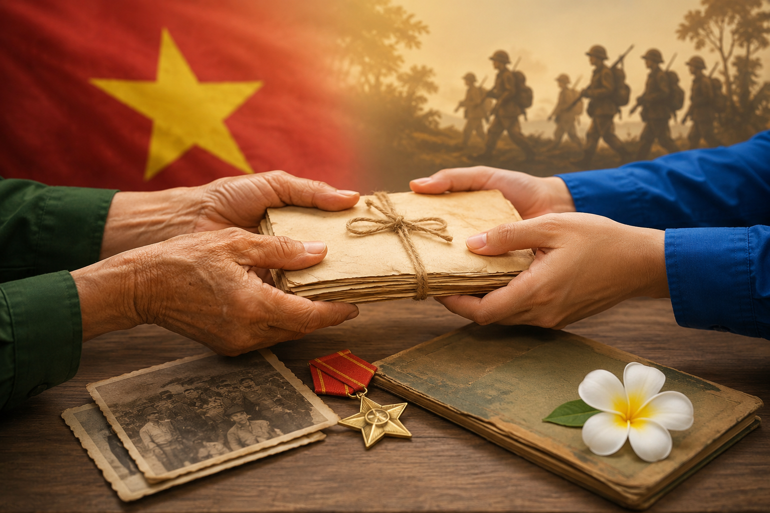 Phối hợp tìm kiếm, xác minh thông tin để trao trả hồ sơ, kỷ vật cán bộ đi B