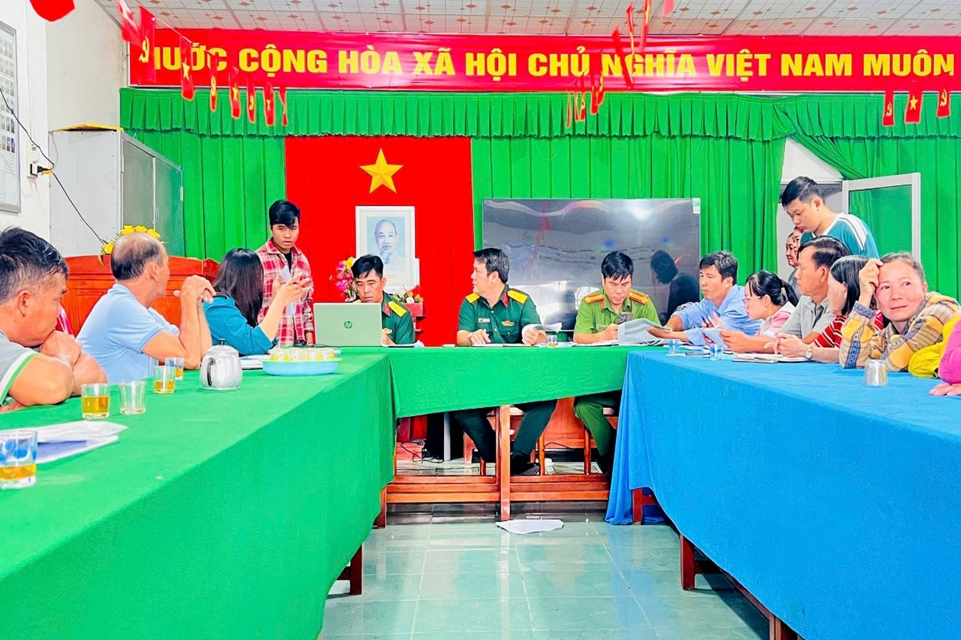 Ấp 11 tổ chức bình nghị lần 1 tuyển chọn, gọi công dân nhập ngũ và thực hiện nghĩa vụ công an nhân dân năm 2027