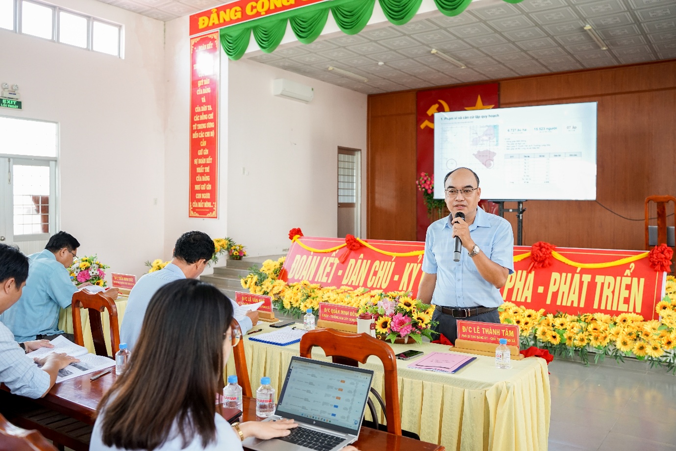 Đảng ủy xã Long Hữu tổ chức Hội nghị đóng góp nhiệm vụ Quy hoạch chung xã Long Hữu đến năm 2050